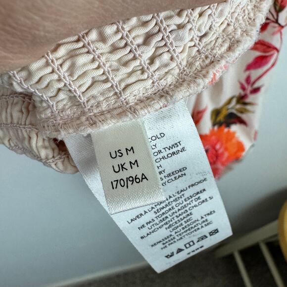 Anthropologie Smocked Floral Peasant Top - Picture 7 of 9